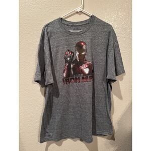 Disney Marvel Avengers I Am Ironman Grey Tee XXL